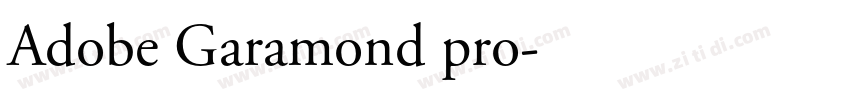 Adobe Garamond pro字体转换
